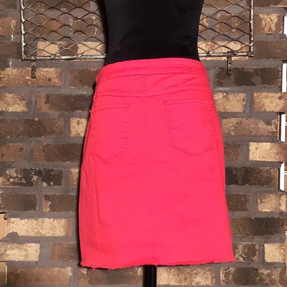Tribal Jeans midi skirt stretch red 6 - Picture 4 of 7